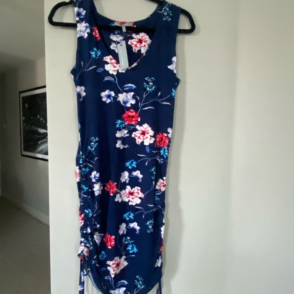 Lemon Tart floral V-neck dress